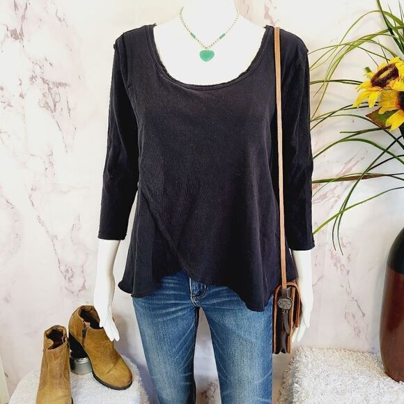 Free People cotton black top - Picture 1 of 7